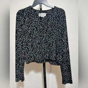 Ronnie Nicole Black And Multi Colored Jacket